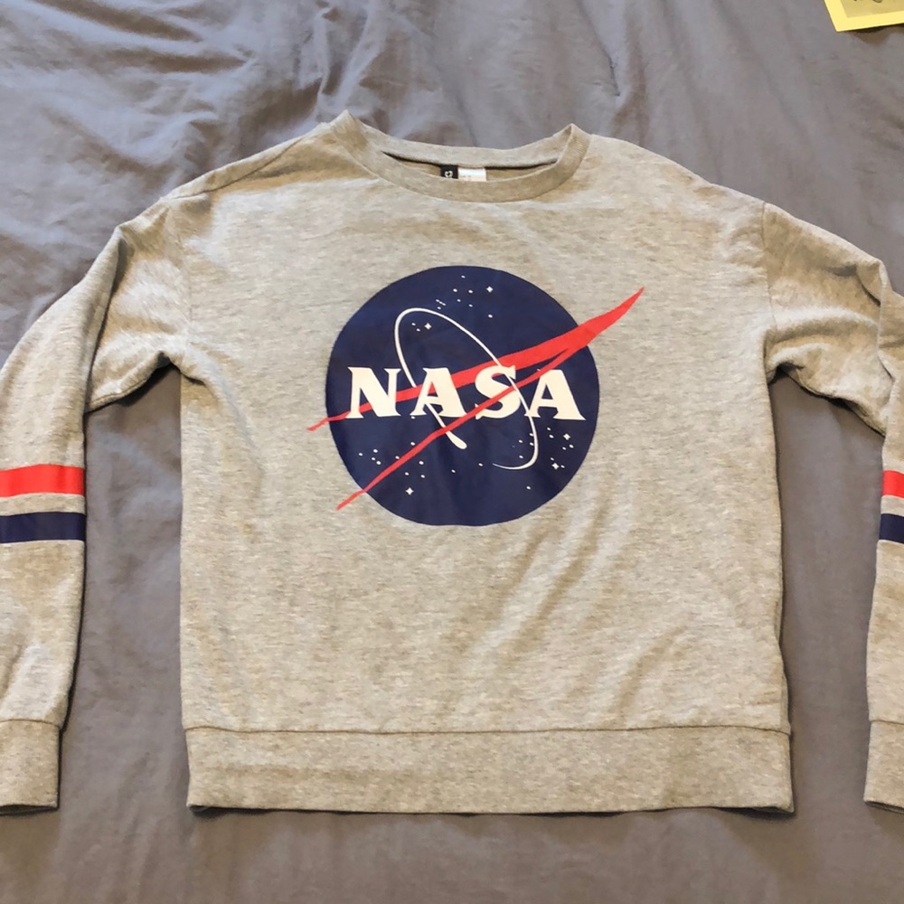 Cropped nasa crew neck